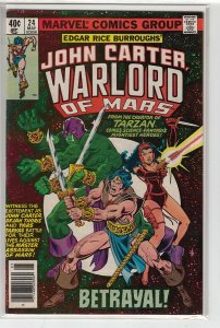 JOHN CARTER: WARLORD OF MARS (1977 MARVEL) #24 VG/FN A08577