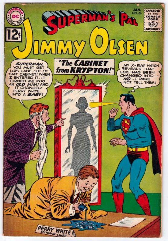 Superman's Pal Jimmy Olsen #66 (Jan-63) FN- Mid-Grade Jimmy Olsen