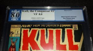Kull The Conqueror #2 (Marvel, 1971) PGX/CGC 8.0 VF Cream to Off-White Pages