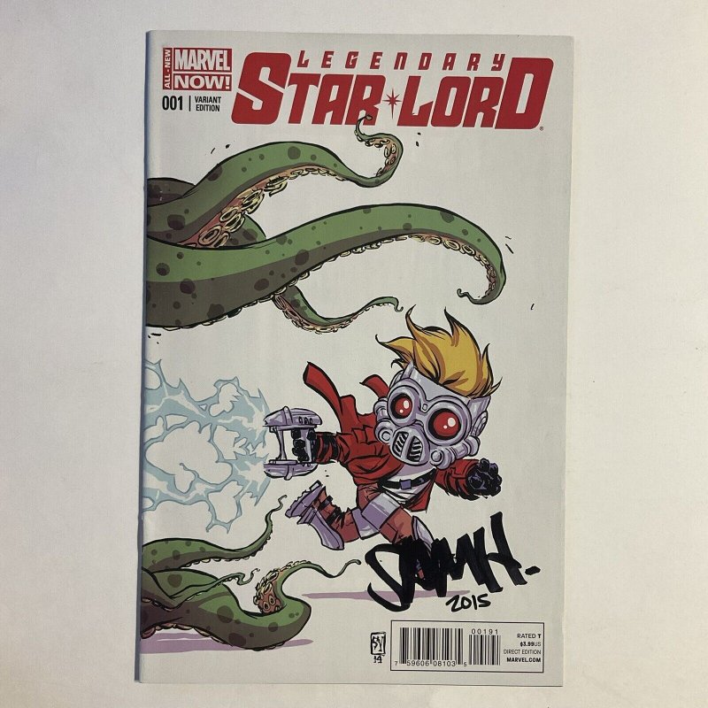 Legendary Star Lord 1 2014 Signed by Sam Humphries Variant Marvel NM near mint