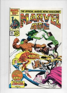 MARVEL AGE #46, VF+, Fantastic Four vs X-men, 1985 1987 more in store 