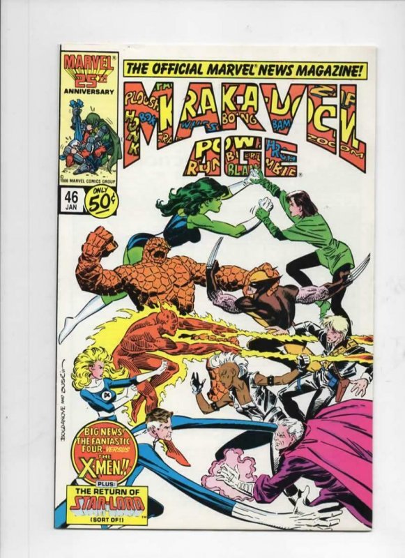 MARVEL AGE #46, VF+, Fantastic Four vs X-men, 1985 1987 more in store