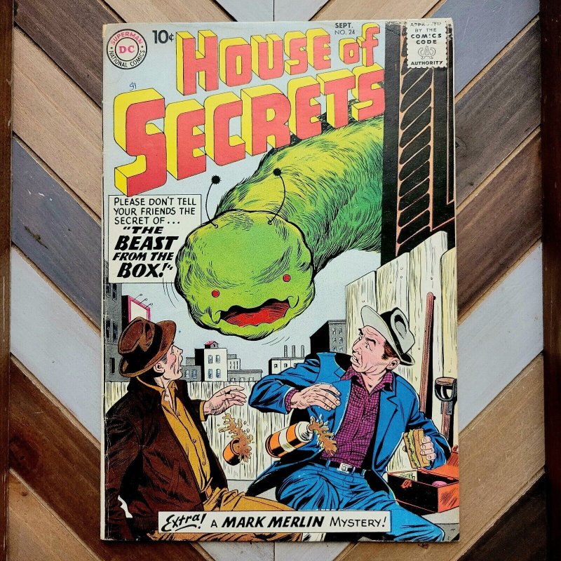 HOUSE OF SECRETS #24 VG+ 1959 DC Dillin, Cardy, Moldoff 10-cent Cover Silver Age