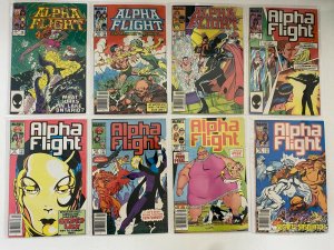 Alpha Flight #2-110 lot Marvel 50 pieces average 7.0 (range 6-8) (1983 to 1992)
