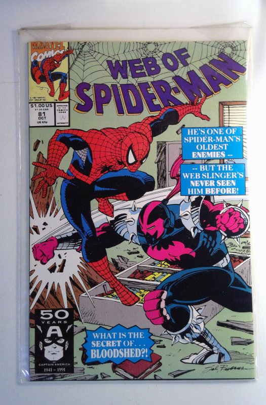 Web of Spider-Man #81 (1991) Marvel 9.2 NM- Comic Book