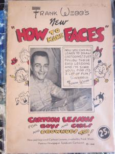 Frank Webb's New How to Make Faces Cartoonist Instructional Drawing Book