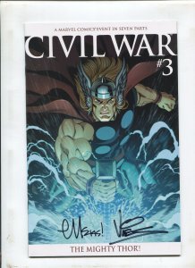 CIVIL WAR #3 AND #4 (BOTH 9.2) SIGNED!