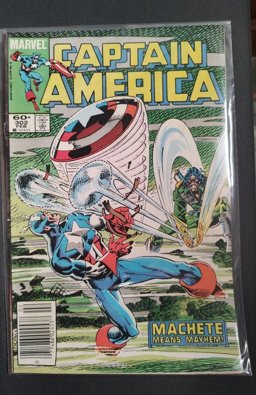 Captain America #302 Newsstand Edition (1985)