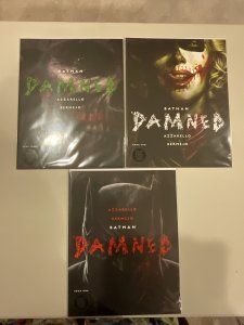 Batman: Damned Complete Set 1,2,3  Black Label Prestige Plus Format!