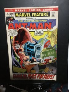 Marvel Feature #5  (1972) Bronze Age Ant-man key! Egghead!  VF- Wow