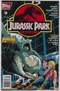 Jurassic Park #3 (1993) Jurassic Park NEWSSTAND EDITION