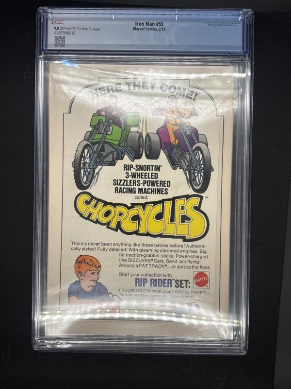 Iron Man #55, CGC 9.0, 1st APP of Thanos Marvel, 1973
