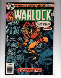 Warlock #13 (1976) 1st Appearance Star-Thief!  Jim Starlin! / ECA5X