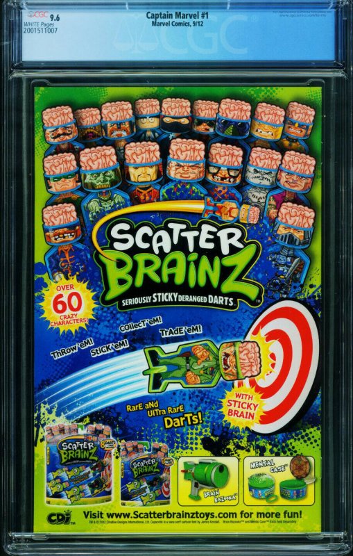 Captain Marvel #1 2012-CAROL DANVERS CGC 9.6-Marvel- 2001511007