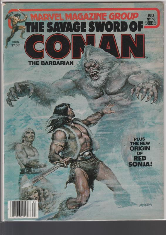 Savage Sword of Conan #78 (Marvel, 1982)