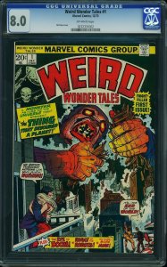 Weird Wonder Tales #1 (1973) CGC 8.0 VF
