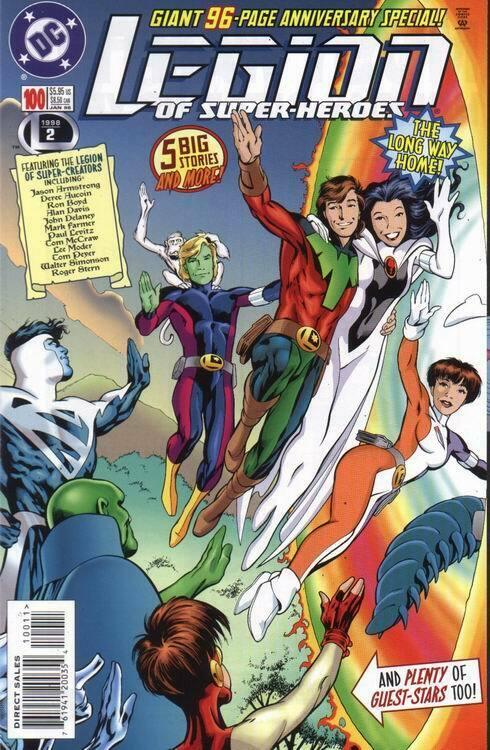 LEGION OF SUPERHEROES (1989 DC) #100 NM- A90513