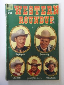 Western Roundup #2 GD/VG Condition! 1 1/2 in spine split