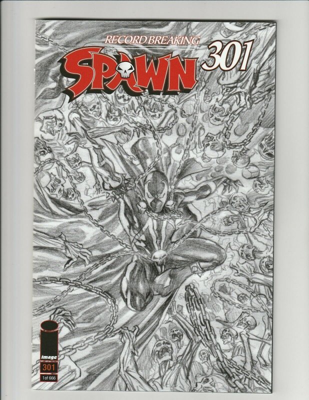 Spawn #301 (Image 2019) 1/666 Alex Ross Sketch Variant NM Record Breaking