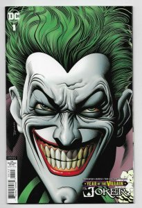 Joker Year Of The Villain #1 DC Comic 2019 Brian Bolland Retailer Variant Cover 