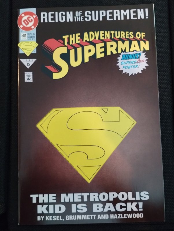 Adventures of Superman #501 Die-cut cover (1993)