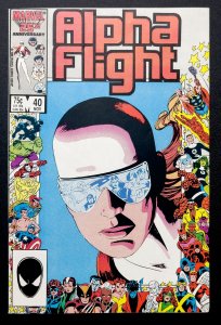 Alpha Flight #40 (1986) [KEY] Marriage of Namor and Marrina - VF/NM