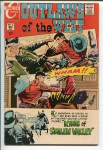 OUTLAWS OF THE WEST #81 1970-CHARLTON-STEVE DITKO-KID MONTANA-fn