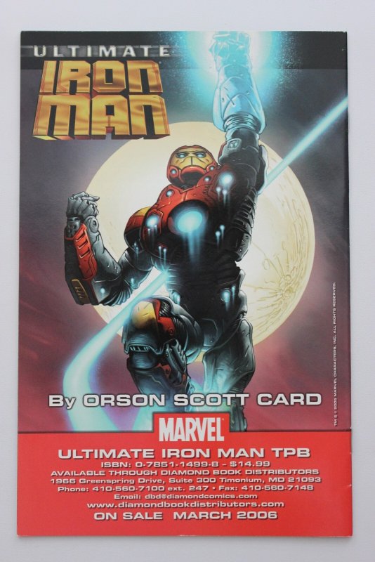 Ultimate Iron Man #1 Third Print Cover (2005) Not For Resale NM