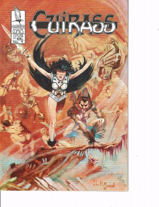 Lot Of 2 Comic Books Harrier Cuirass #1 and Eclipse Cyber 7 #1 ON7