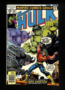 Incredible Hulk #218