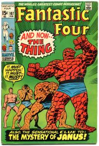 FANTASTIC FOUR #107, FN, 1st Janus, Buscema, 1961, more FF in store, QXT