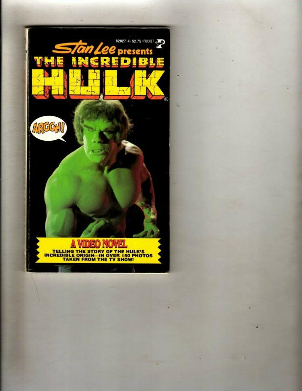 Lot of 4 Pocket Books Hulk #2 4 Video Novel The Incredible Hulk WS15