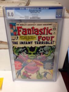 Fantastic Four 24 Cgc 8.0 Off White Pages