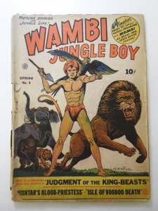 Wambi Jungle Boy #3 (1943) Cover Loose Fair/Good Condition