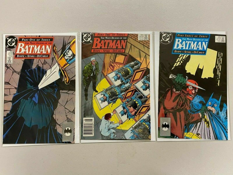 Batman #433-435 Many Deaths of the Batman 6.0 FN (1989)