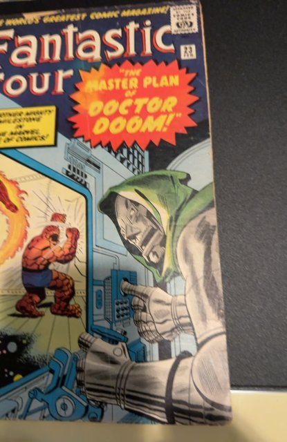 Fantastic Four #23 (1964)vs Dr doom see dexcription