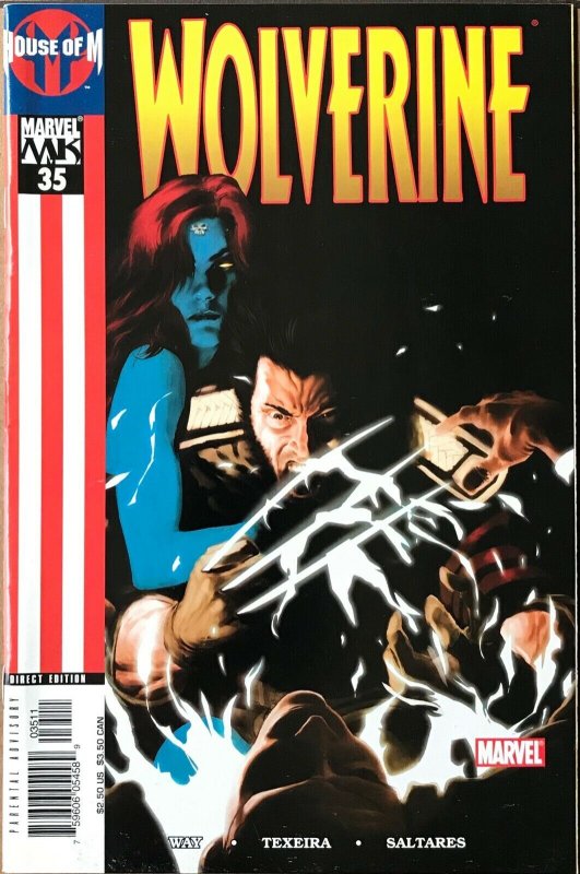 WOLVERINE Comic Issue 35 — 2005 Marvel Universe -- House of M Crossover - F+