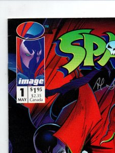 Spawn #1 - signed by Al Simmons aka Spawn - 1993 - VF 