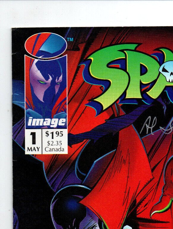 Spawn #1 - signed by Al Simmons aka Spawn - 1993 - VF 