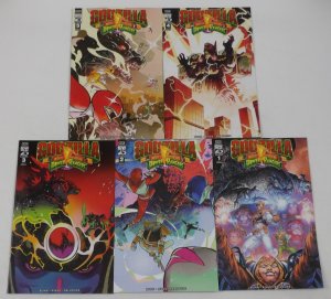 Godzilla vs. Mighty Morphin Power Rangers II #1-5 VF/NM complete series ; IDW