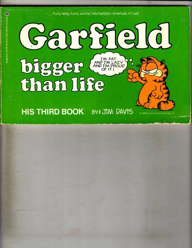 Lot Of 4 Garfield Ballantine Graphic Novels # 1 2 3 4 Jim David 1978 Feature FM6 