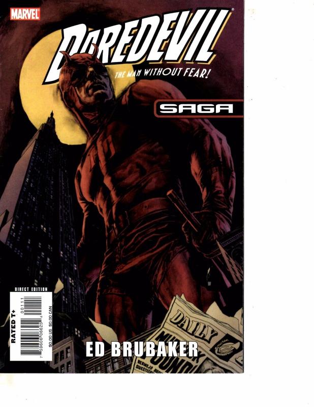 Lot Of 2 Marvel Comic Books Secret Invasion Skrulls #1 and Daredevil Saga BH52