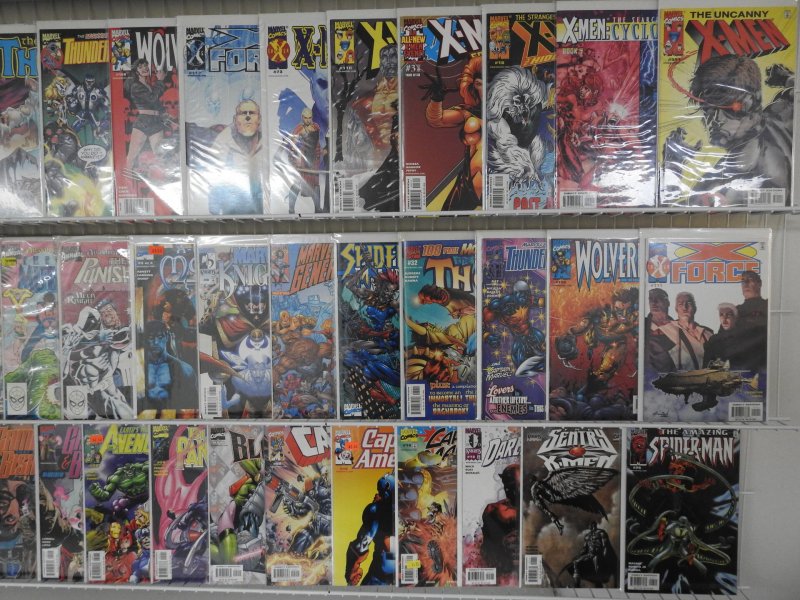 Huge Lot of 130+ Comics W/ X-Men Avengers, Spiderman, Avg. VF+ Condition
