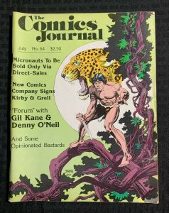 1981 COMICS JOURNAL Magazine #64 G/VG 5.0 Gil Kane / Micronauts / Jack Kirby