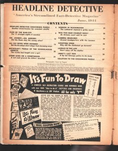 Headline Detective 6/1944-School House Killer-Nazi Murder-Exploitation-scanda...