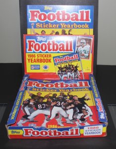 1986 Topps Football Sticker Album /  NM-MT