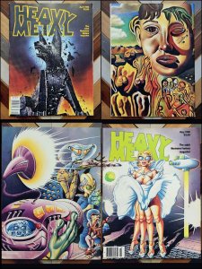 HEAVY METAL Vol.4 #1, 2 (HM 1980) Sharp Set Of 2 FANTASY ART Legendary Creators