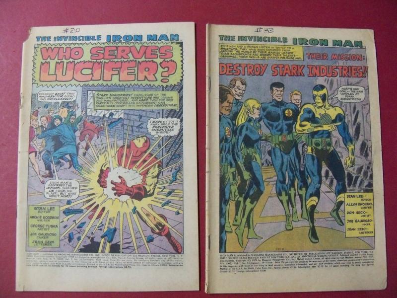 13 SILVER AGE READERS NO COVERS IRON MAN # 2, DAREDEVIL, CAPTAIN AMERICA, X-MEN