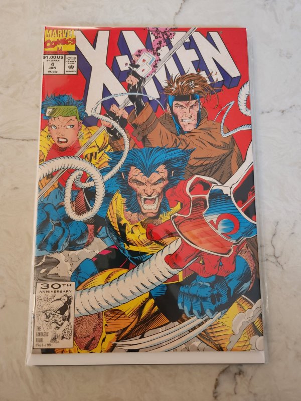 X-Men #4   1st App Omega Red, Jim Lee Cover  MARVEL KEY!