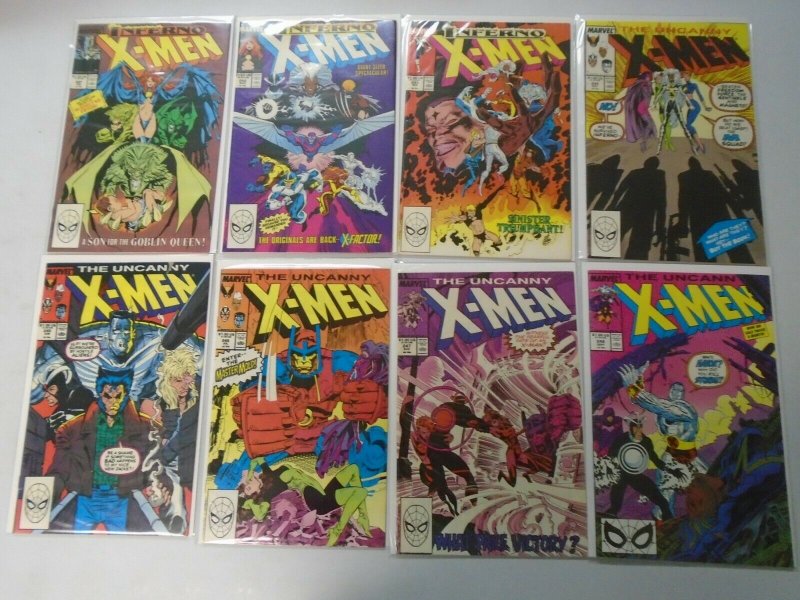 Uncanny X-Men lot 42 different from #202-250 8.0 VF (1986-89 1st Series)